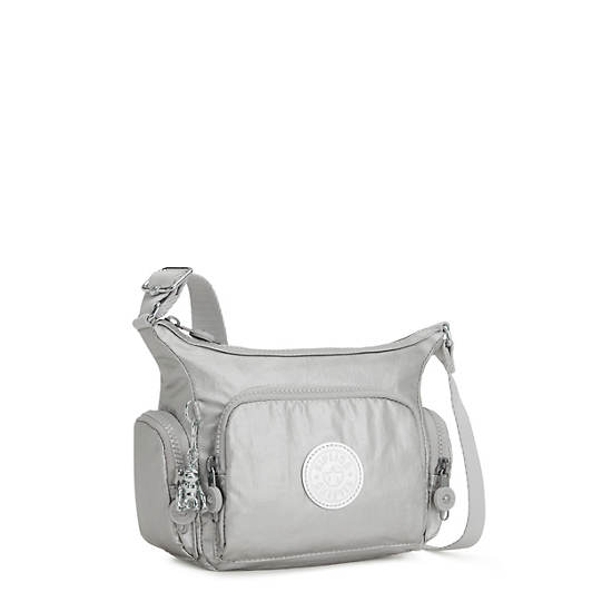 Kipling Gabbie Mini Metallic Crossbody Táska Titán | HU 1123LI